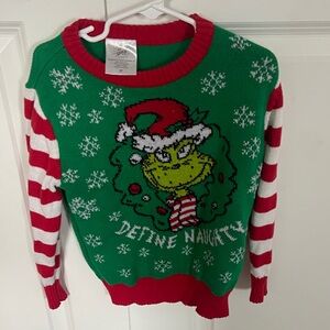 Green and Red Grinch Christmas Sweater